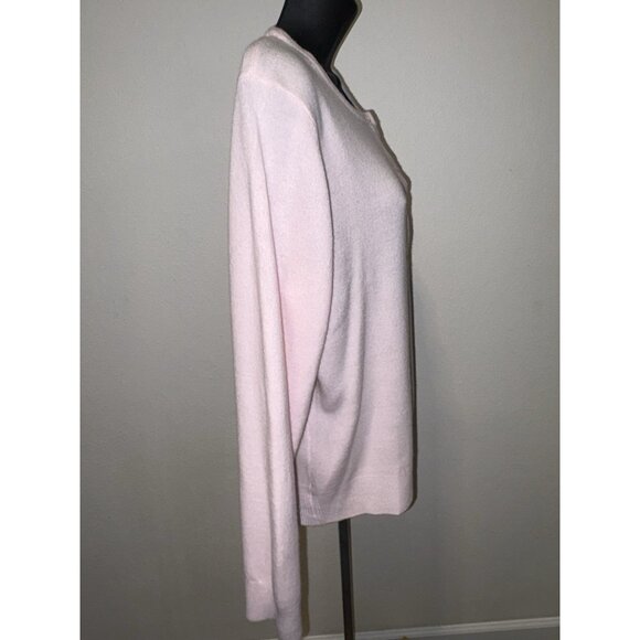 Croft & Barrow Womens Large Pink Cardigan Button Down Sweater Long Sleeve Casual - Picture 5 of 9